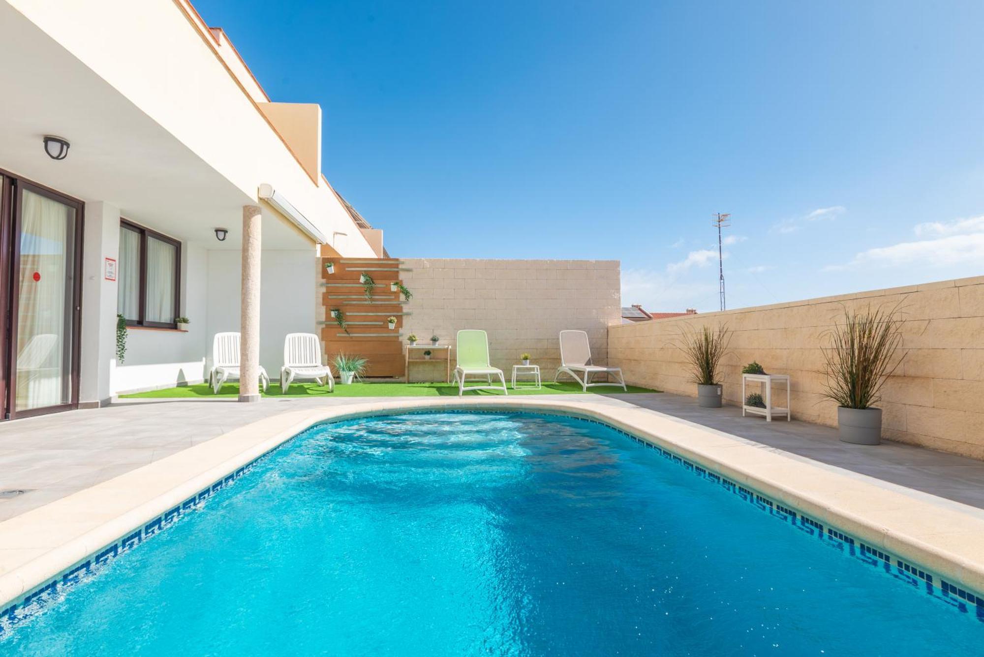 Casa Los Tejales With Climatized Private Pool El Médano Exterior foto